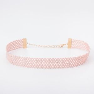 PINK LACE CHOKER